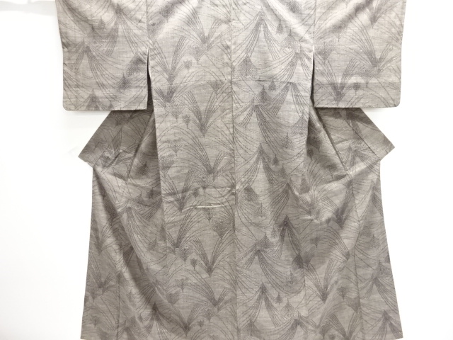 SALE!! JAPANESE KIMONO / WAKAMATSU PATTERN WOVEN TSUMUGI KIMONO