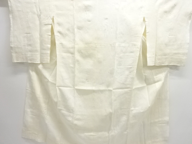 JAPANESE KIMONO / ANTIQUE PURE LINEN OPENWORK WEAVE BAMBOO PATTERN JUB