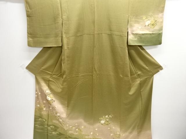 JAPANESE KIMONO / HOMONGI / KINSAI / FLOWER BASKET & EGASUMI 