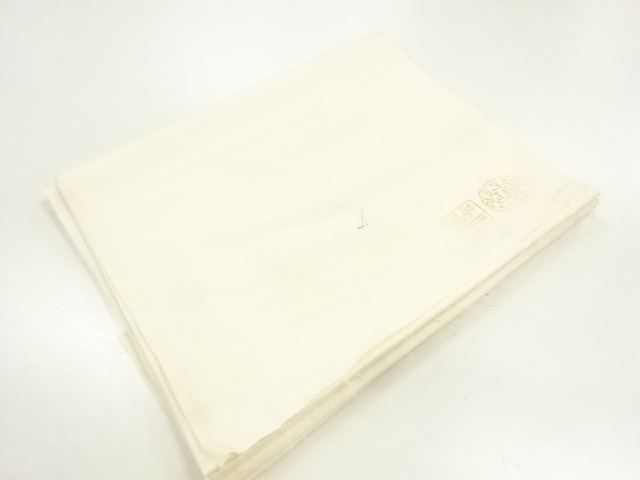 SALE!! JAPANESE KIMONO / ANTIQUE WHITE FABRIC BOLT FOR KIMONO