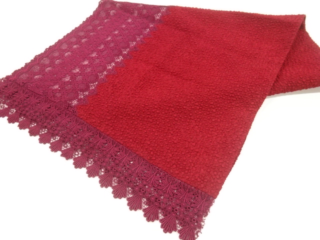 SALE!! JAPANESE KIMONO / LACE FLOWER PATTERN SHAWL