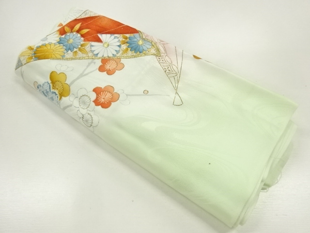 SALE!! JAPANESE KIMONO / ARAIHARI FOR KIMONO / EMBROIDERY / FLOWER