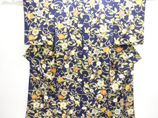 SALE!! JAPANESE KIMONO / KOMON / ARABESQUE FLOWER 
