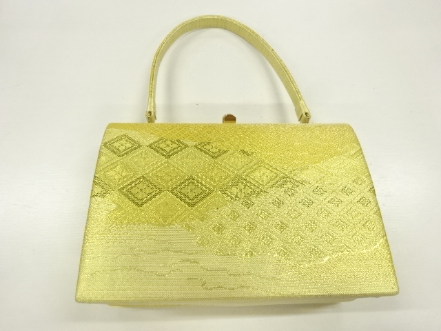 SALE!! JAPANESE KIMONO / BAG / SAGANISHIKI / WOVEN FLOWER
