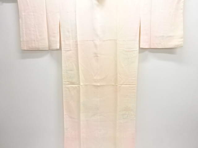 SALE!! JAPANESE KIMONO / JUBAN / WOVEN HOUSE SCENERY 