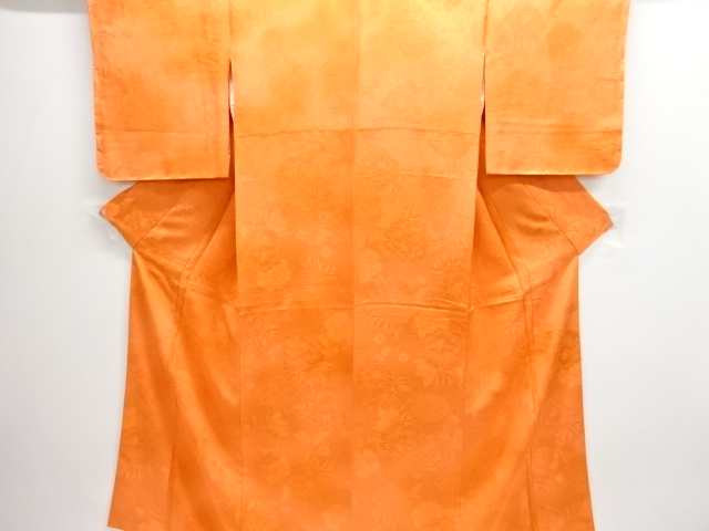 SALE!! JAPANESE KIMONO / UNUSED IROMUJI / WOVEN PEONY