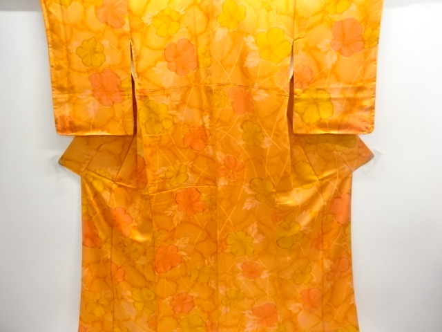 SALE!! JAPANESE KIMONO / UNUSED KOMON / FLOWER 