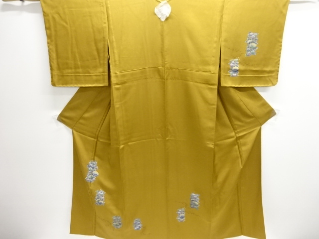 SALE!! JAPANESE KIMONO / UNUSED HITOE HOMONGI / FLOWR / ONE CREST 
