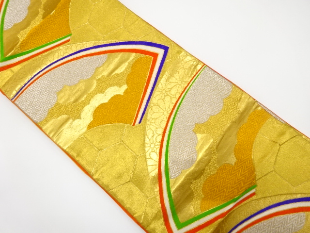 SALE!! JAPANESE KIMONO / ANTIQUE OBI FOR KIDS / SILK / WOVEN JIGAMI PATTERN 