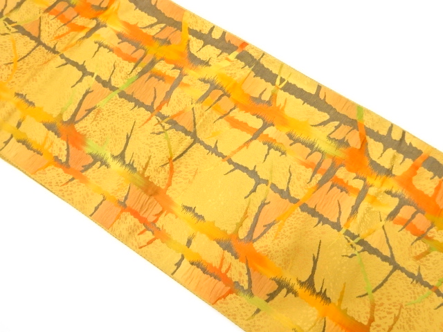 SALE!! JAPANESE NAGOYA OBI / CHIKUZEN HAKATA / WOVEN TREES