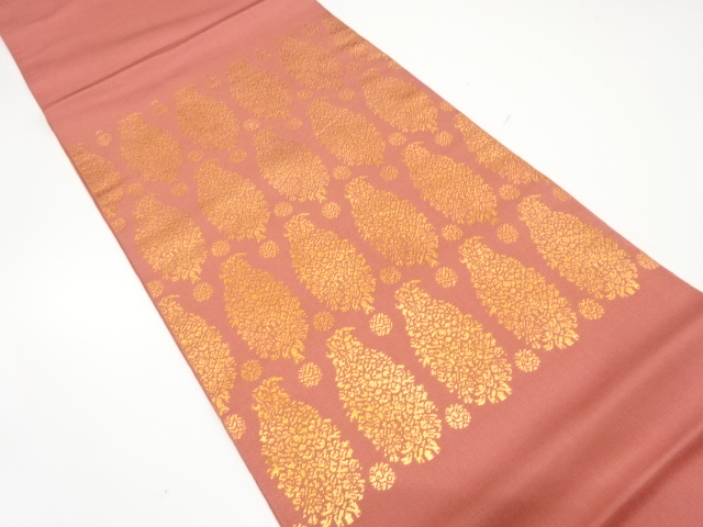SALE!! JAPANESE KIMONO / ANTIQUE FUKURO OBI / SILK / WOVEN SARASA