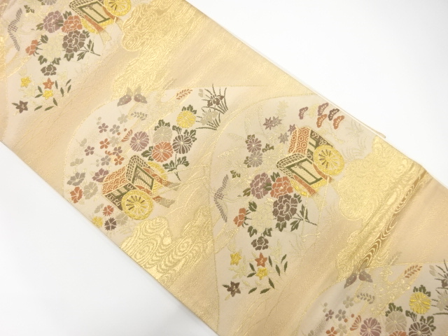 SALE!! JAPANESE FUKURO OBI / WOVEN CARRIAGE