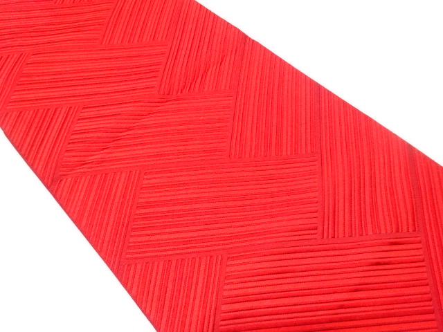 SALE!! JAPANESE NAGOYA OBI / WOVEN DIAGONAL STRIPE