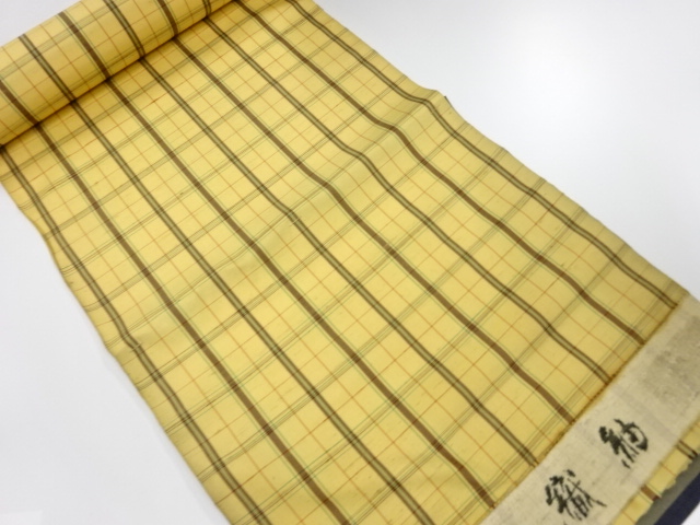 アンティーク　正絹　紬　着尺反物