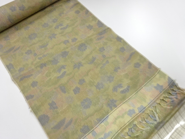 アンティーク　正絹　紬　着尺反物