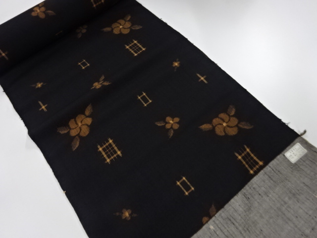 アンティーク　正絹　紬　着尺反物
