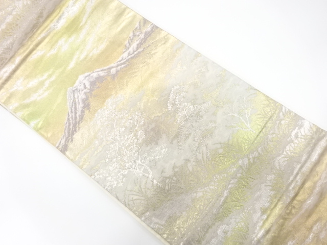 JAPANESE FUKURO OBI / WOVEN TREES