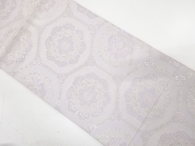 SALE!! JAPANESE KIMONO / ANTIQUE FUKURO OBI / SILK / WOVEN KIKKO PATTERN