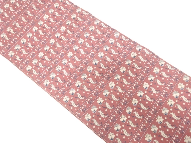 SALE!! JAPANESE KIMONO / ANTIQUE NAGOYA OBI / SILK / WOVEN STRIPE