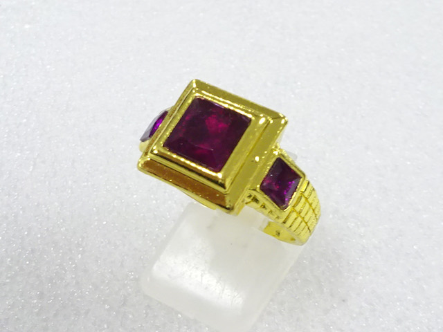 SALE!! COLORED STONE FASHION RING / JP SIZE 21