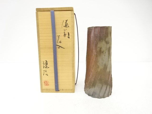 SALE!! JAPANESE TEA CEREMONY / BIZEN WARE HANAIRE FLOWER VASE / ARTISAN WORK