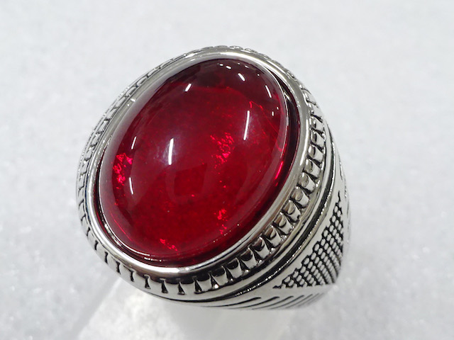 SALE!! NATURAL STONE FASHION RING / JP SIZE 16