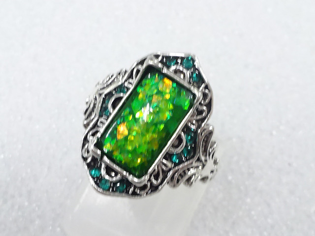 SALE!! COLORED STONE FASHION RING / JP SIZE 9