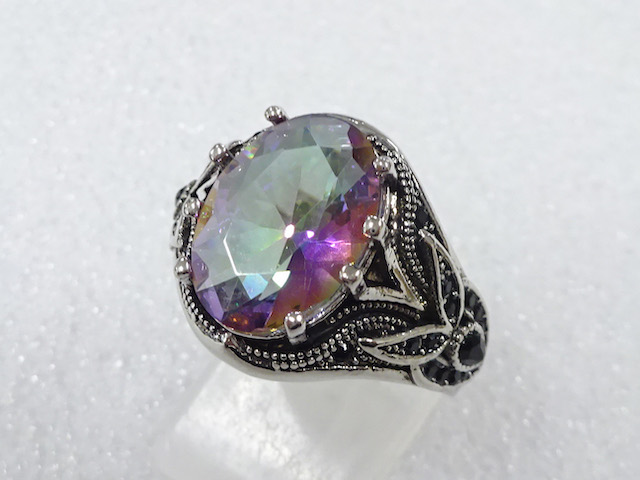 SALE!! COLORED STONE FASHION RING / JP SIZE 19