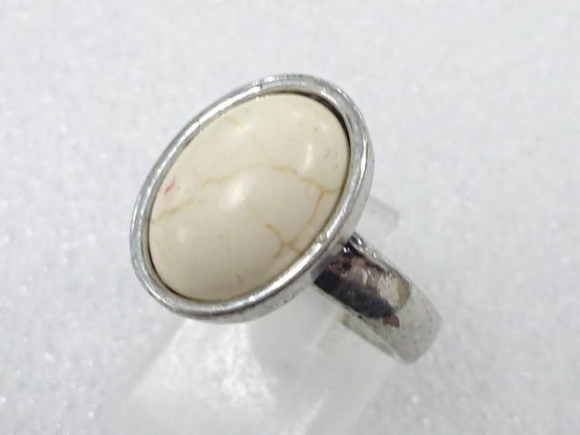 SALE!! NATURAL STONE FASHION RING / JP SIZE 17