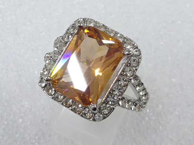 SALE!! COLORED STONE FASHION RING / JP SIZE 23