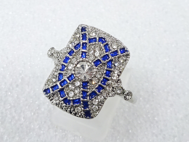 COLORED STONE FASHION RING / JP SIZE 21