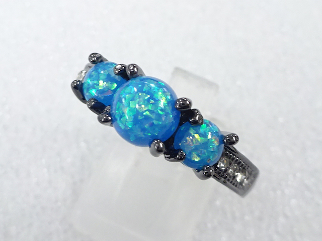 SALE!! COLORED STONE FASHION RING / JP SIZE 23
