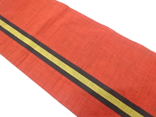 SALE!! JAPANESE FUKURO OBI / TSUMUGI / WOVEN STRIPE