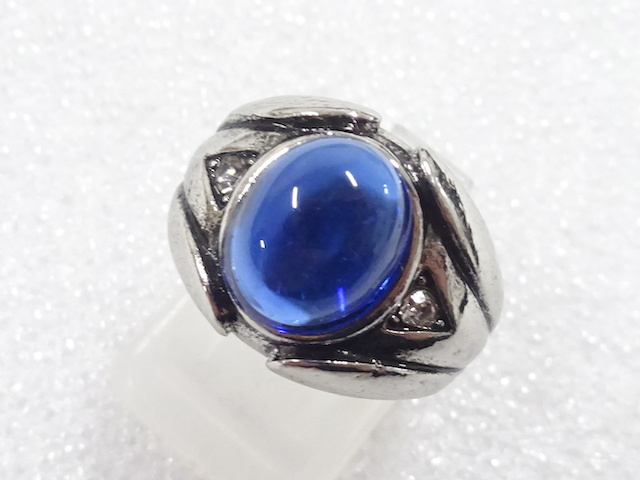 SALE!! JAPANESE KIMONO / ANTIQUE COLORED STONE RING (SIZE 10.5)