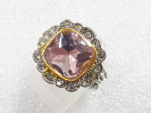 SALE!! JAPANESE KIMONO / ANTIQUE COLORED STONE RING (SIZE 13.5)