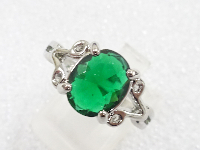 SALE!! JAPANESE KIMONO / ANTIQUE COLORED STONE RING (SIZE 20.5)