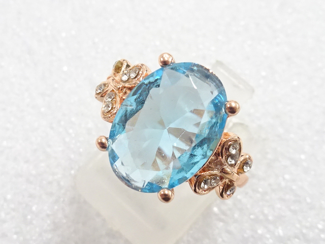 SALE!! JAPANESE KIMONO / ANTIQUE COLORED STONE RING (SIZE 12.5)