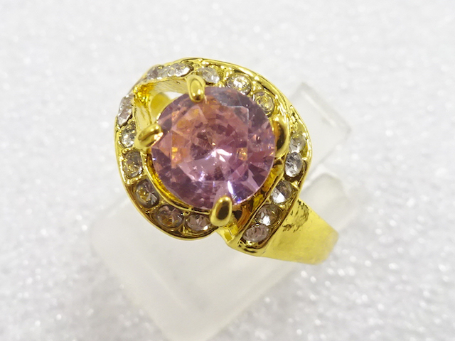 SALE!! JAPANESE KIMONO / ANTIQUE COLORED STONE RING (SIZE 20.5)