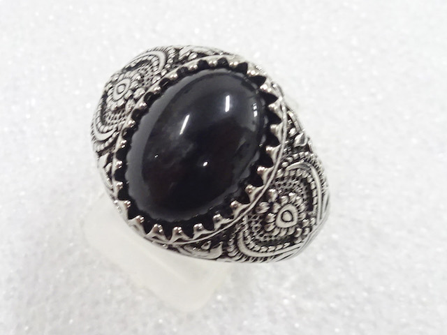SALE!! JAPANESE KIMONO / ANTIQUE COLORED STONE RING (SIZE 26)