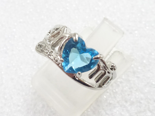 SALE!! JAPANESE KIMONO / ANTIQUE COLORED STONE RING (SIZE 8.5)
