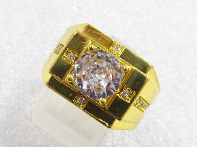 SALE!! JAPANESE KIMONO / ANTIQUE CRYSTAL RING (SIZE 18)