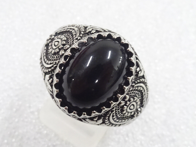 SALE!! JAPANESE KIMONO / ANTIQUE COLORED STONE RING (SIZE 27)