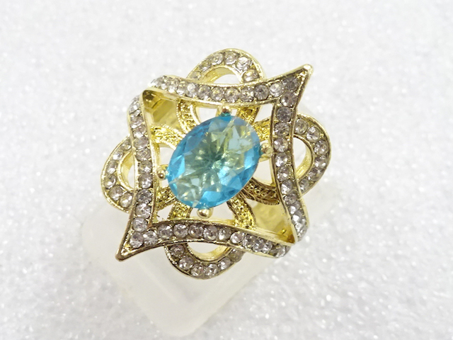 SALE!! JAPANESE KIMONO / ANTIQUE COLORED STONE RING (SIZE 10)