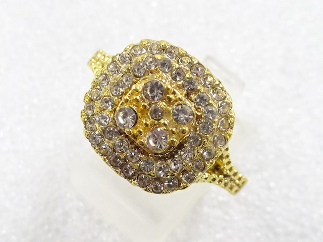 SALE!! JAPANESE KIMONO / ANTIQUE CRYSTAL RING (SIZE 22)