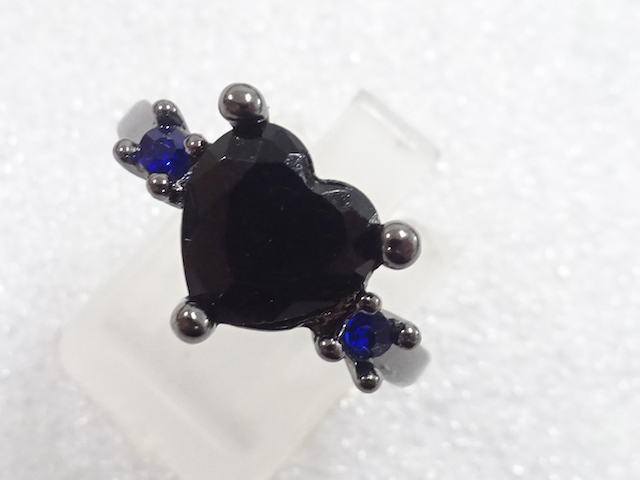 SALE!! JAPANESE KIMONO / ANTIQUE COLORED STONE RING (SIZE 15.5)
