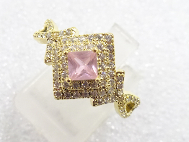 SALE!! JAPANESE KIMONO / ANTIQUE COLORED STONE RING (SIZE 16.5)