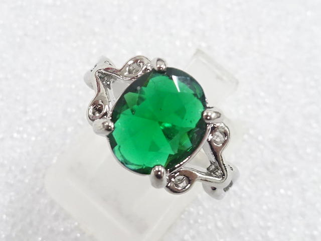 SALE!! JAPANESE KIMONO / ANTIQUE COLORED STONE RING (SIZE 15.5)