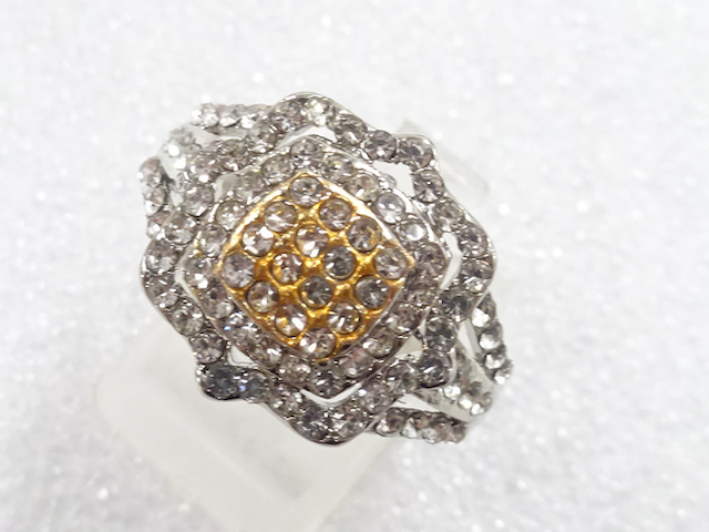 SALE!! JAPANESE KIMONO / ANTIQUE CRYSTAL RING (SIZE 19)