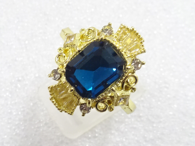SALE!! COLORED STONE FASHION RING / JP SIZE 24