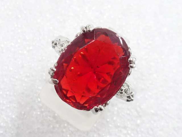 SALE!! JAPANESE KIMONO / ANTIQUE COLORED STONE RING (SIZE 19)